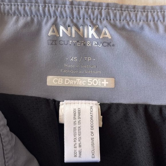 Annika by Cutter & Buck Competitor Pull-On Golf Skort XS Zinc Grey - Picture 6 of 16